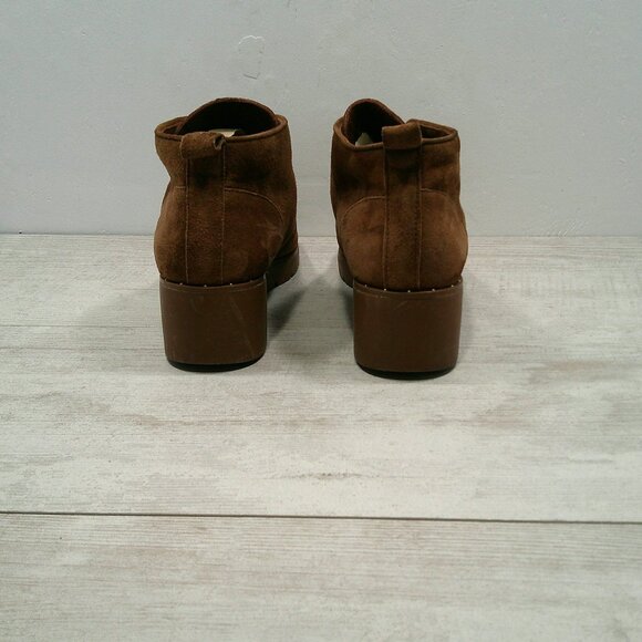 STEVEN by Steve Madden Lace up Comfort Bart Chestnut Suede Leather Boot Size 8 - Picture 8 of 10